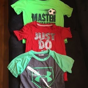 Lot of three little boys athletic shirts